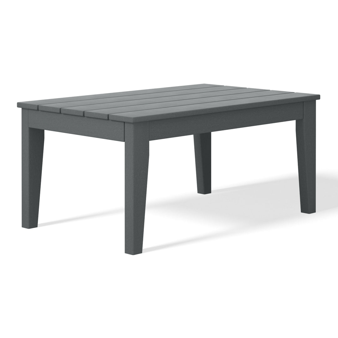 Malibu Low Outdoor HDPE Patio Rectangle Coffee Table