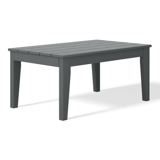 Malibu Low Outdoor HDPE Patio Rectangle Coffee Table