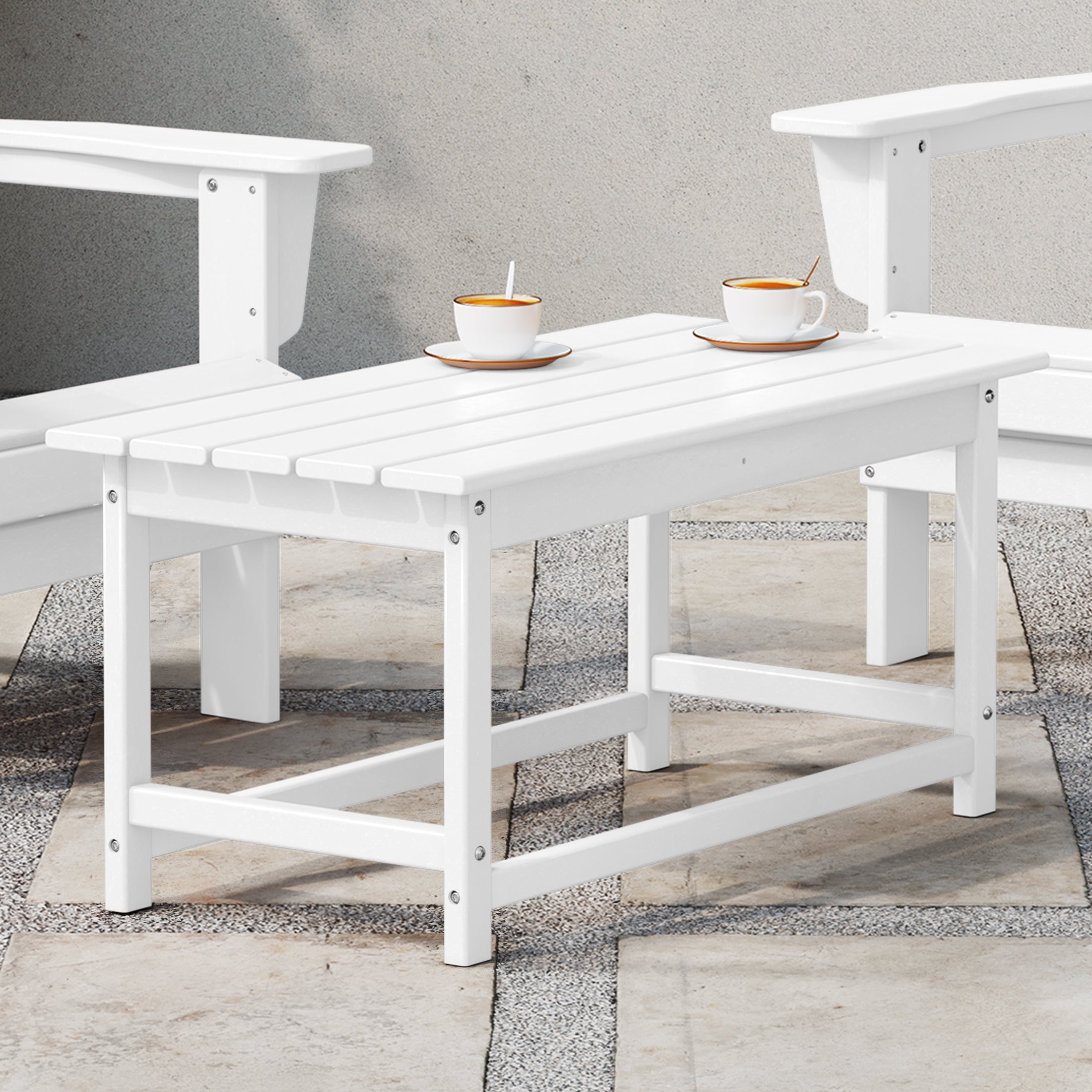 Malibu 35" length outdoor Coffee table for Adirondack chair