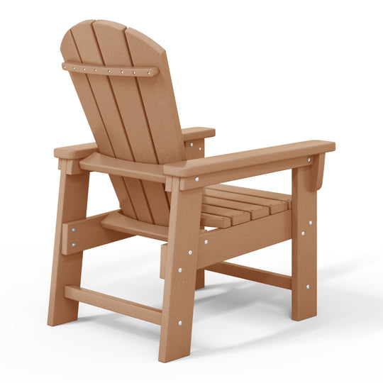 Malibu Kids Outdoor HDPE Adirondack Plastic Patio Chair