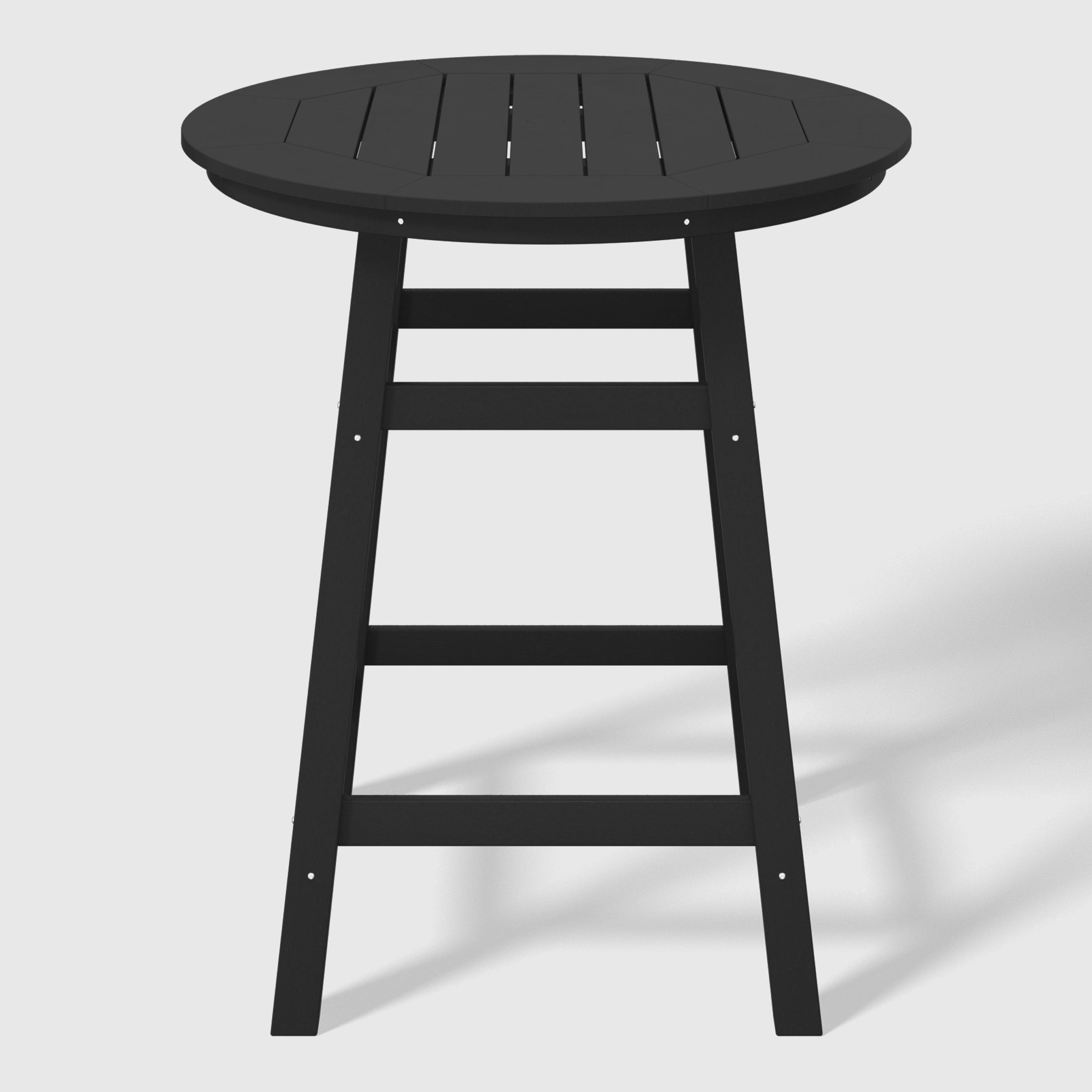 Malibu Outdoor 35" HDPE Round Patio Counter Height Bar Table