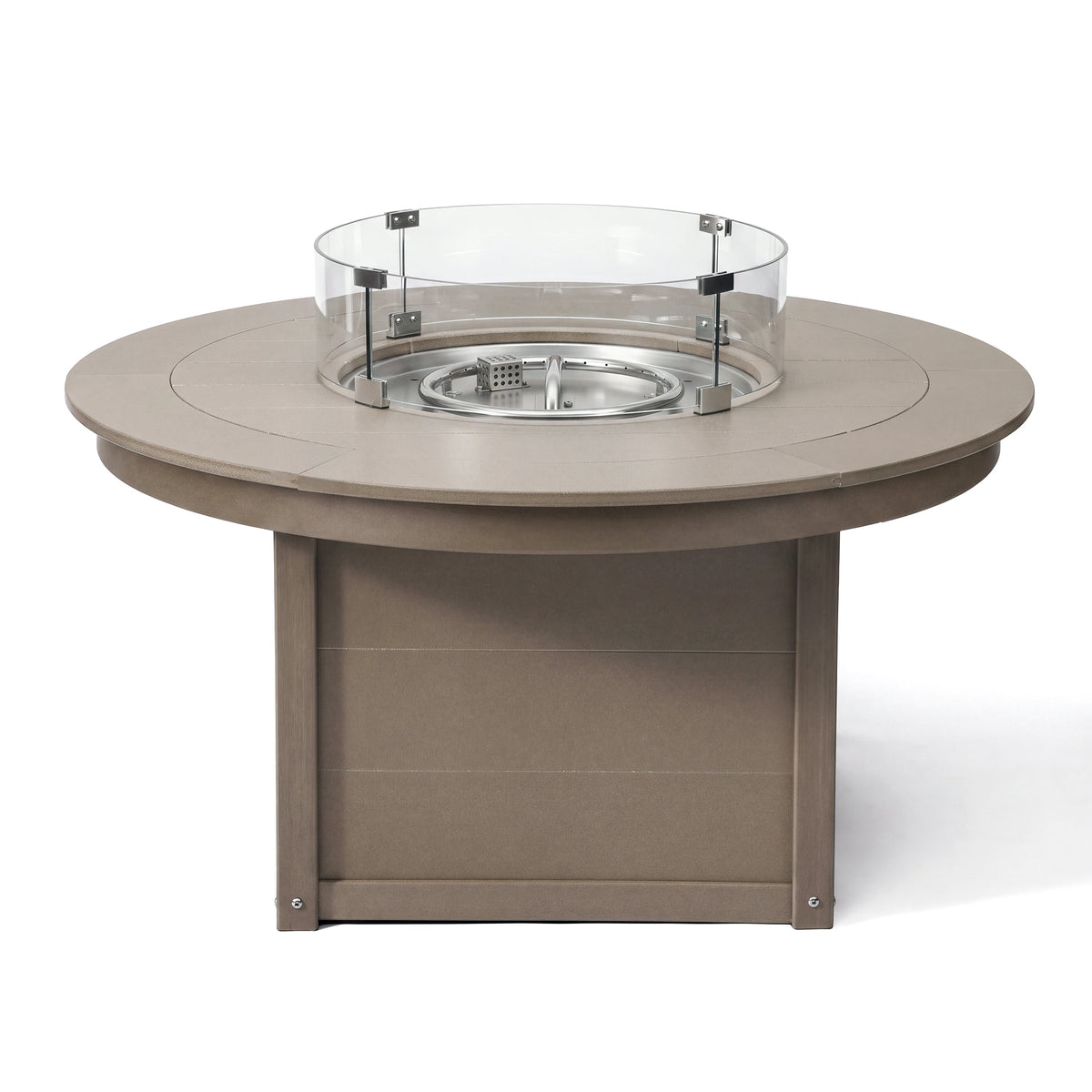 Helios 47" Modern Outdoor 55,000 BTU Patio Propane Round Fire Pit Table