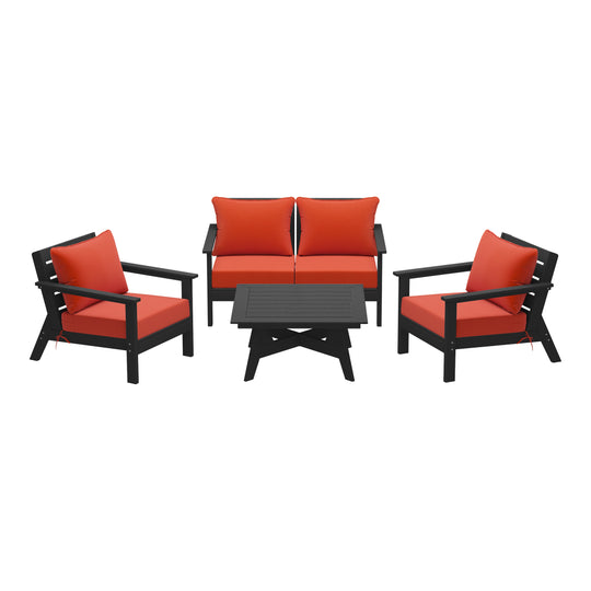 Avalon Outdoor 5-Piece Modular Sectional Patio Furniture Sofa Set