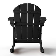 Malibu Adirondack rocking chair in Black, view 5