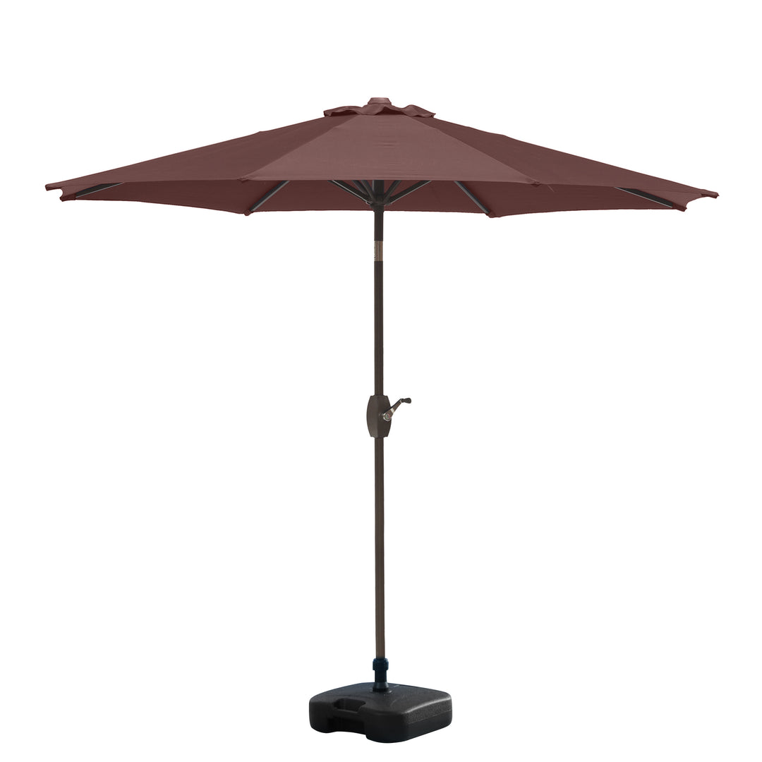 Paolo 9 ft. Patio Umbrella with Square Weight Base Kit