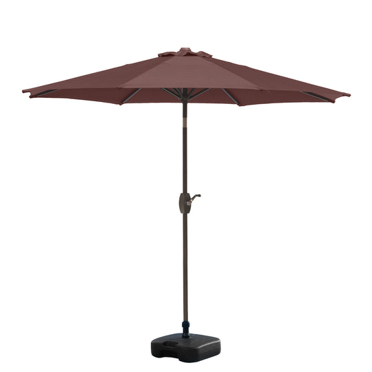 Paolo 9 ft. Patio Umbrella with Square Weight Base Kit