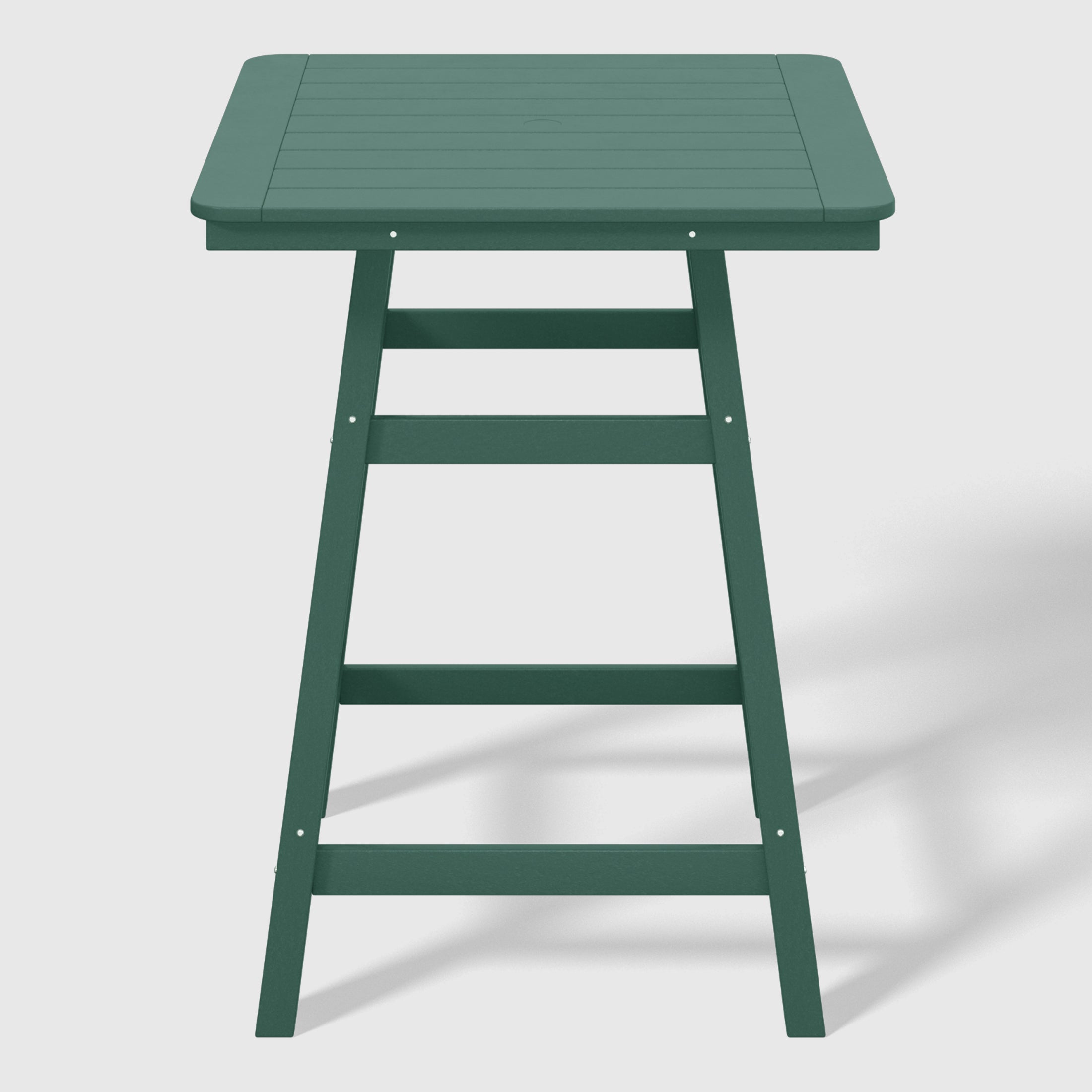 Malibu 5-Piece HDPE Outdoor Patio Dining Bar Bistro Table Set with Counter High Bar Stool