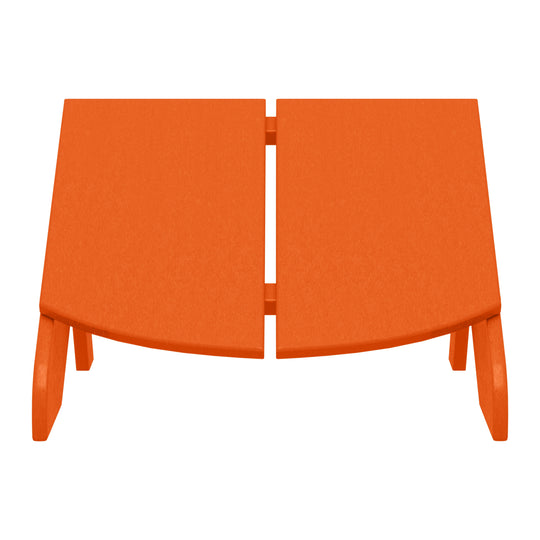 Riviera Modern HDPE Plastic Folding Patio Adirondack Ottoman