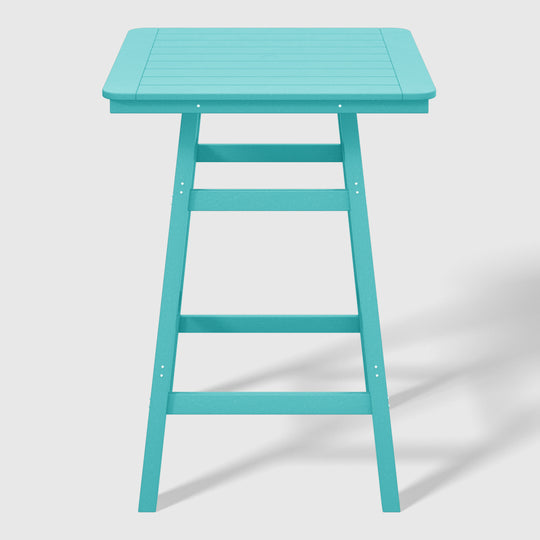 Malibu 5-Piece HDPE Outdoor Patio Dining Bar Bistro Table Set with Bar Stools