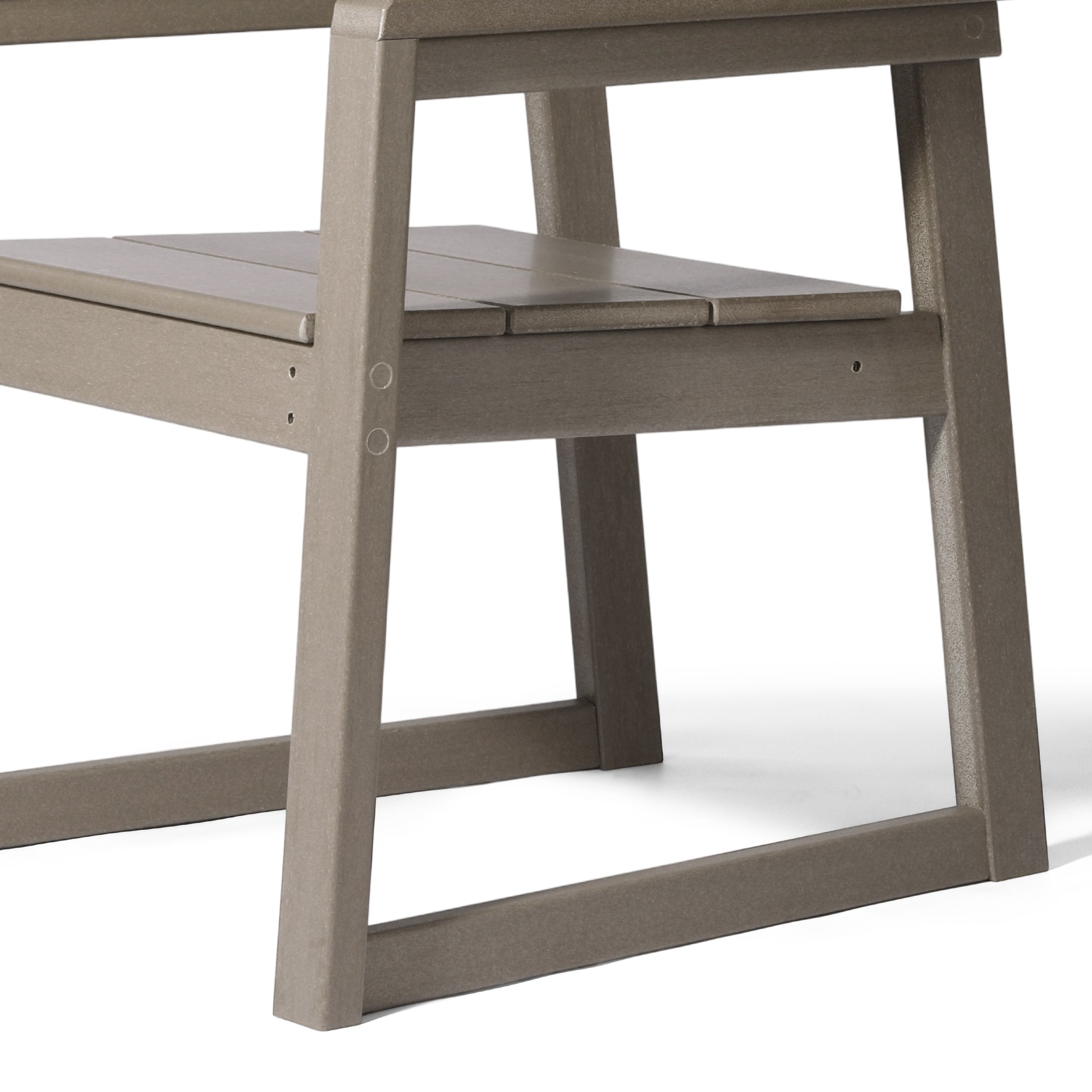 Paloma Modern HDPE Outdoor Patio Dining Arm Chairs (Set of 2)