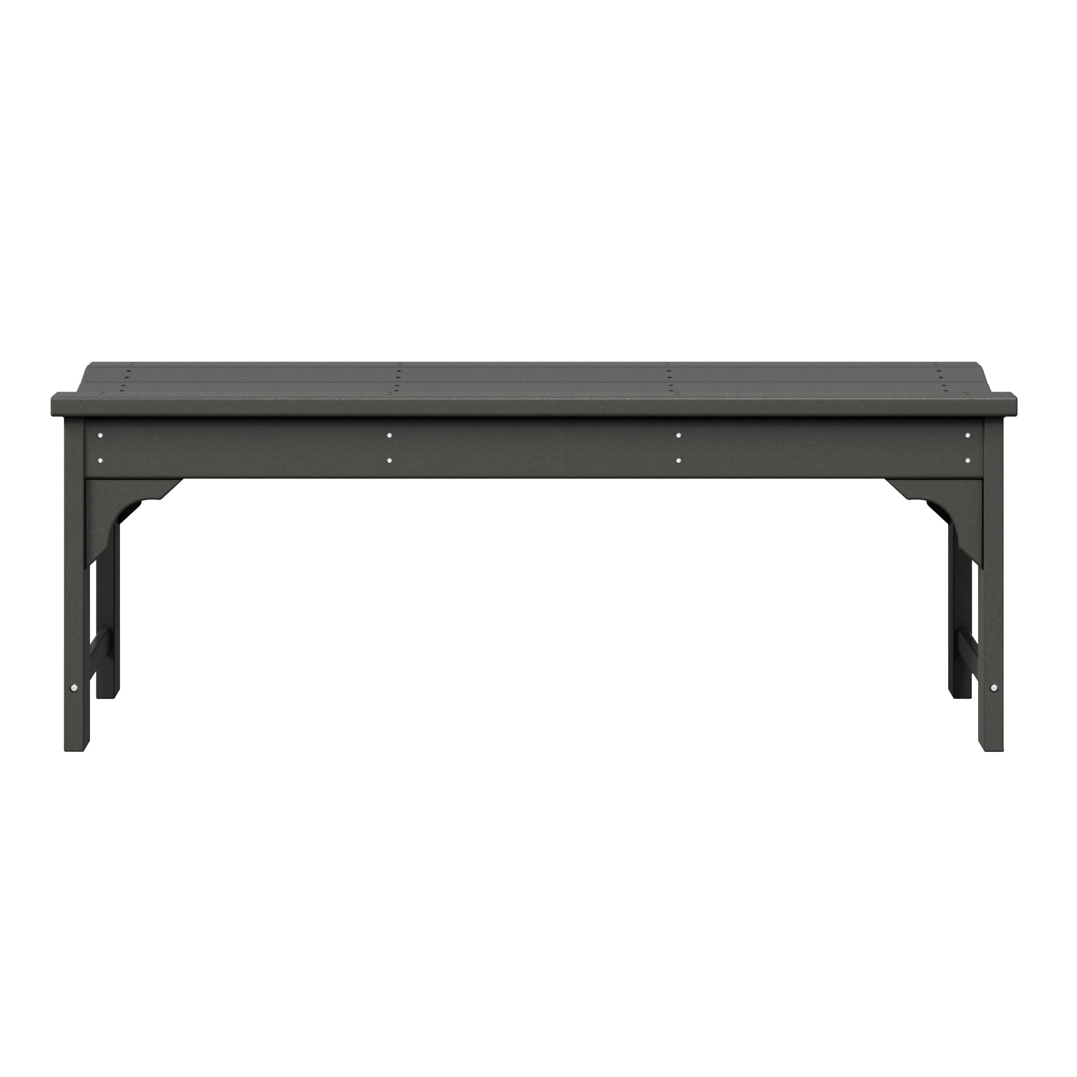 Malibu 48" length backless Poly Wood Outdoor / Garden bench