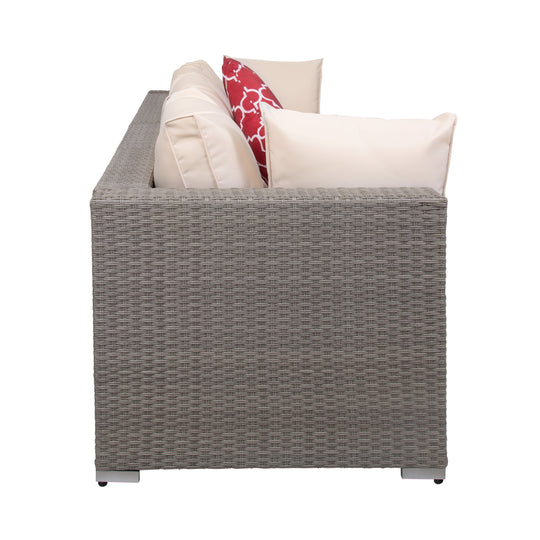 Irvine 4-Piece Outdoor Patio Rattan Wicker Sofa Set