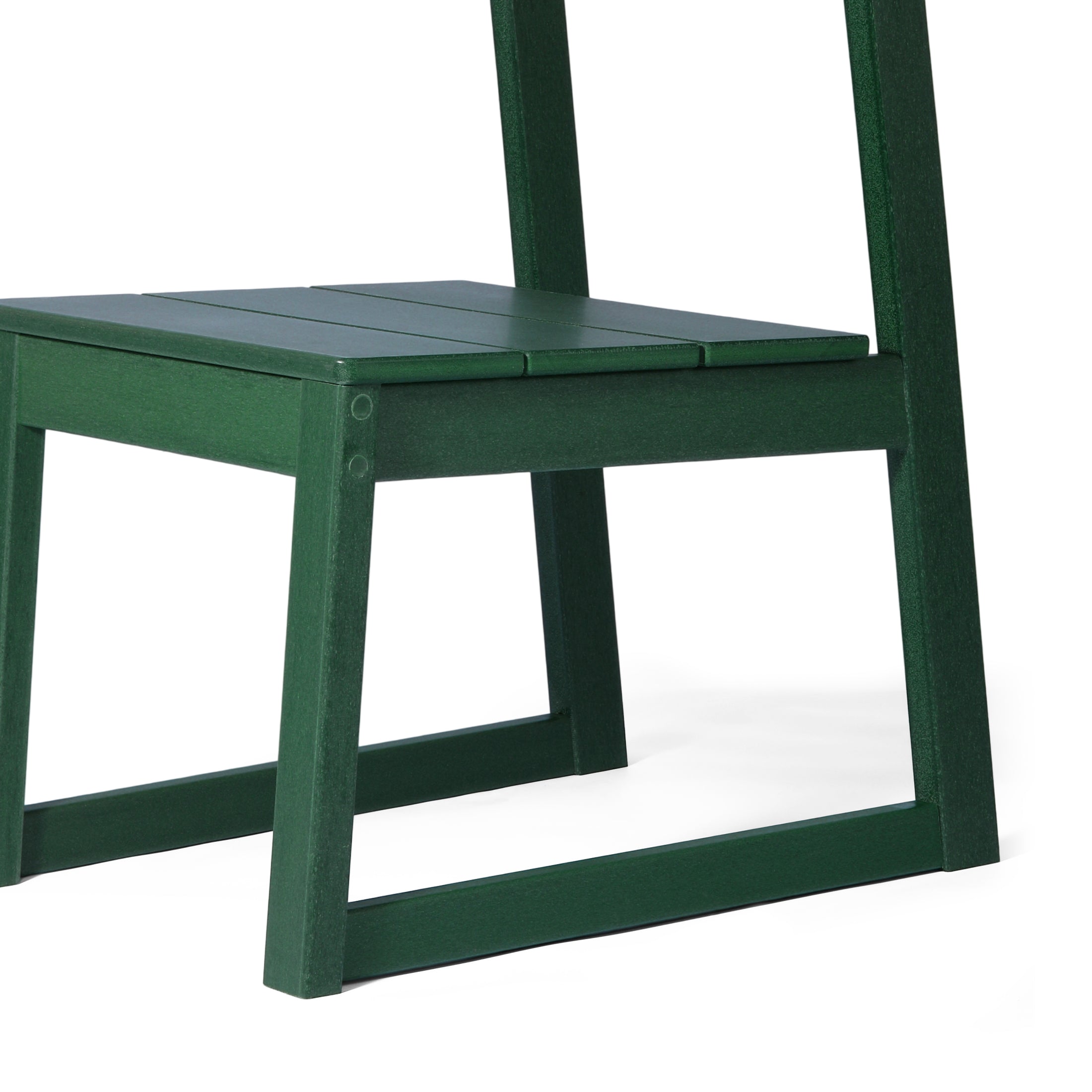 Paloma Modern HDPE Outdoor Armless Patio Dining Chairs (Set of 2)