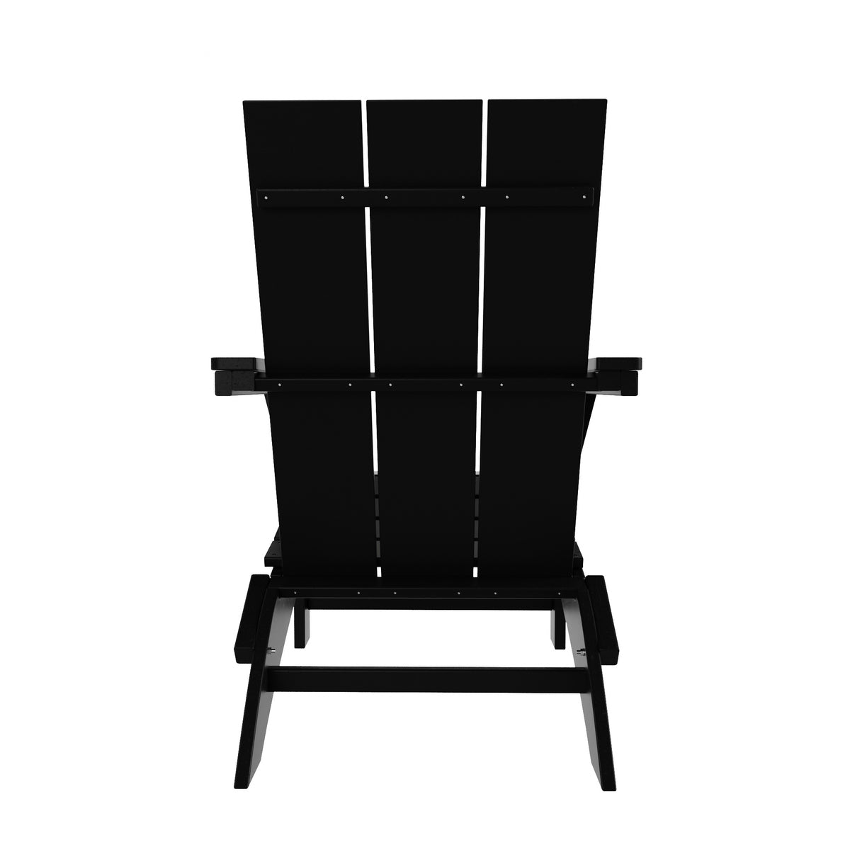 Ashore folding Adirondack chair in Black, view 4