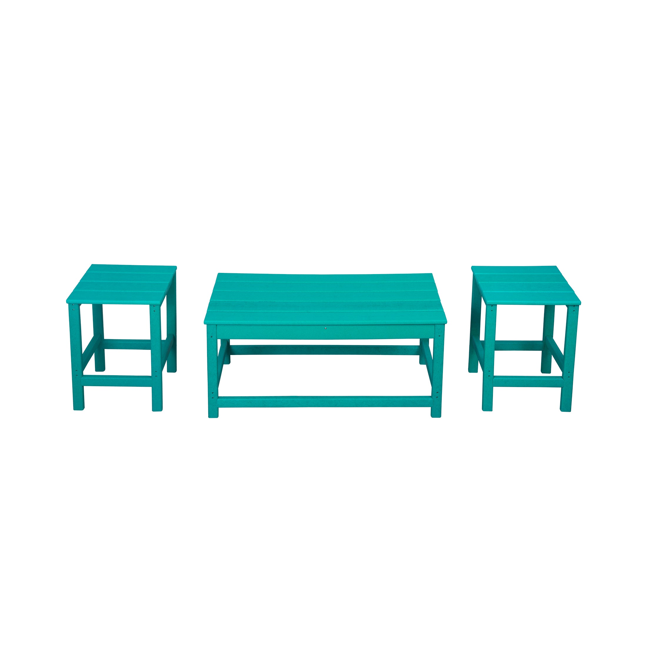 Malibu 3-Piece set outdoor Coffee and Side table for Adirondack chair