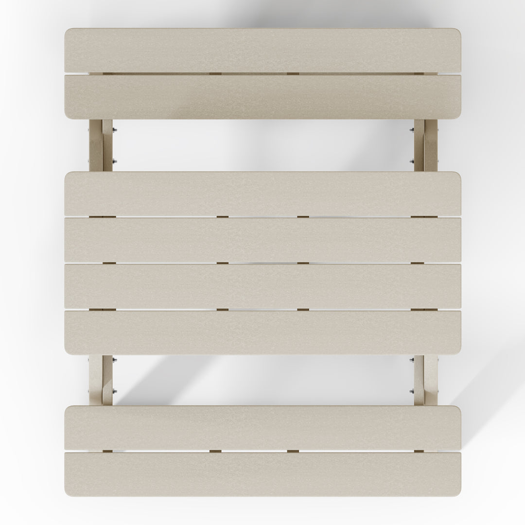 Malibu Outdoor Patio Kids HDPE Plastic Picnic Bench Table