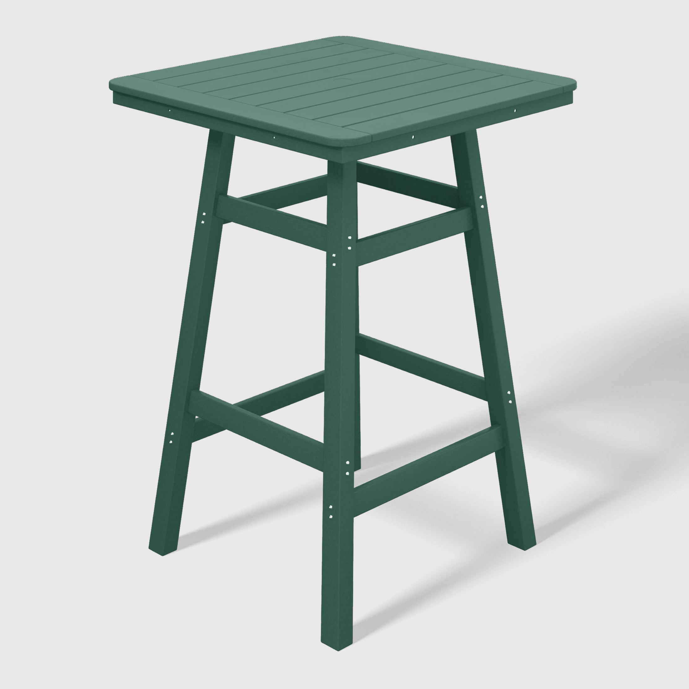 Malibu 5-Piece HDPE Outdoor Patio Dining Bar Bistro Table Set with Bar Stools