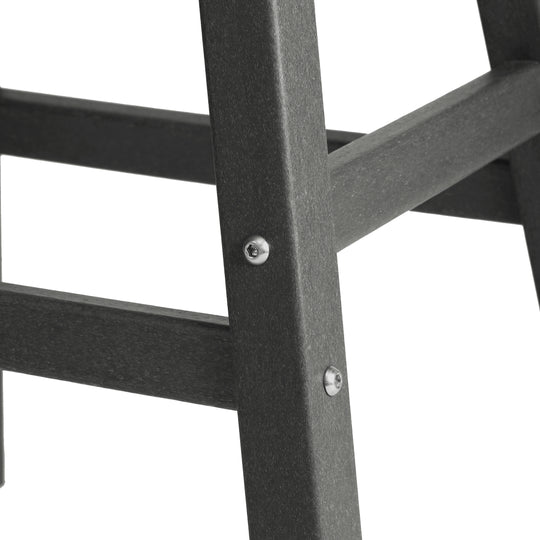 Malibu 24" HDPE Outdoor Patio Counter Height Bar Stools (Set of 2)