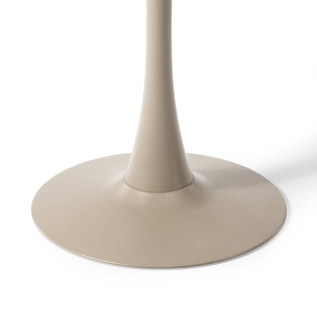 Playa 23.5" Round Outdoor Indoor Metal Cocktail Dining Table