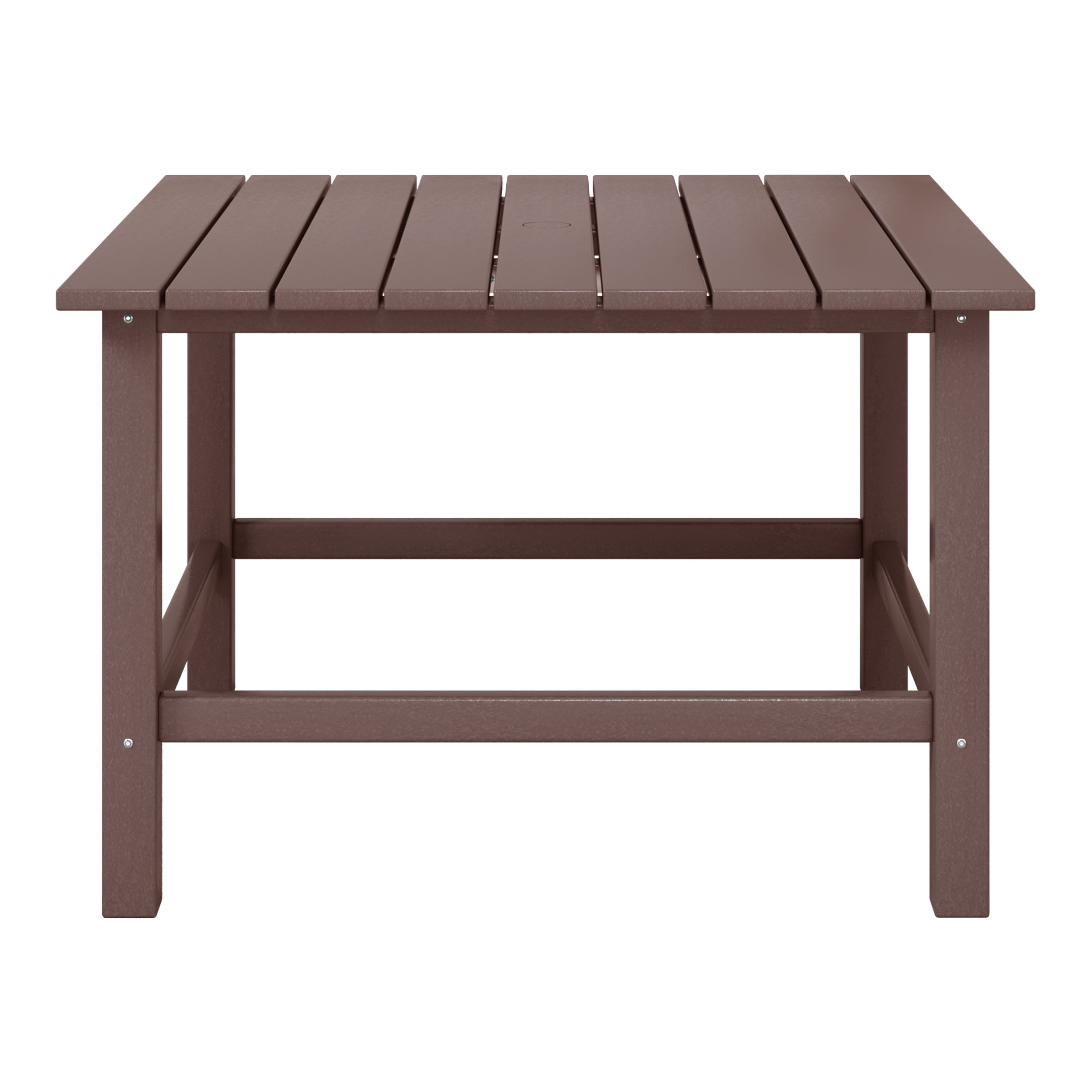 Malibu Kids Outdoor Patio Furniture HDPE 30" Wide Square Dining Table