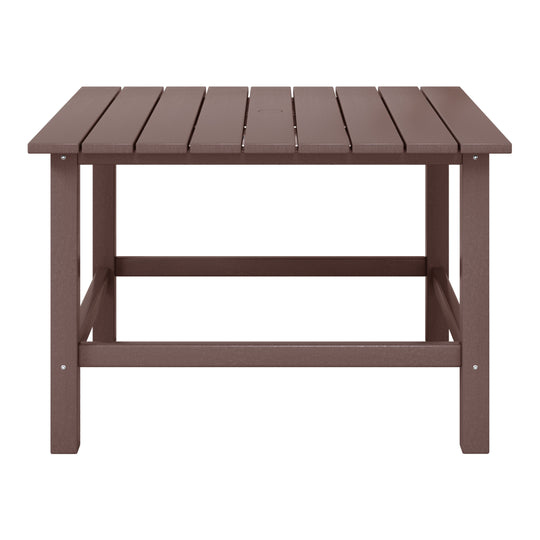 Malibu Kids Outdoor Patio Furniture HDPE Square Dining Table