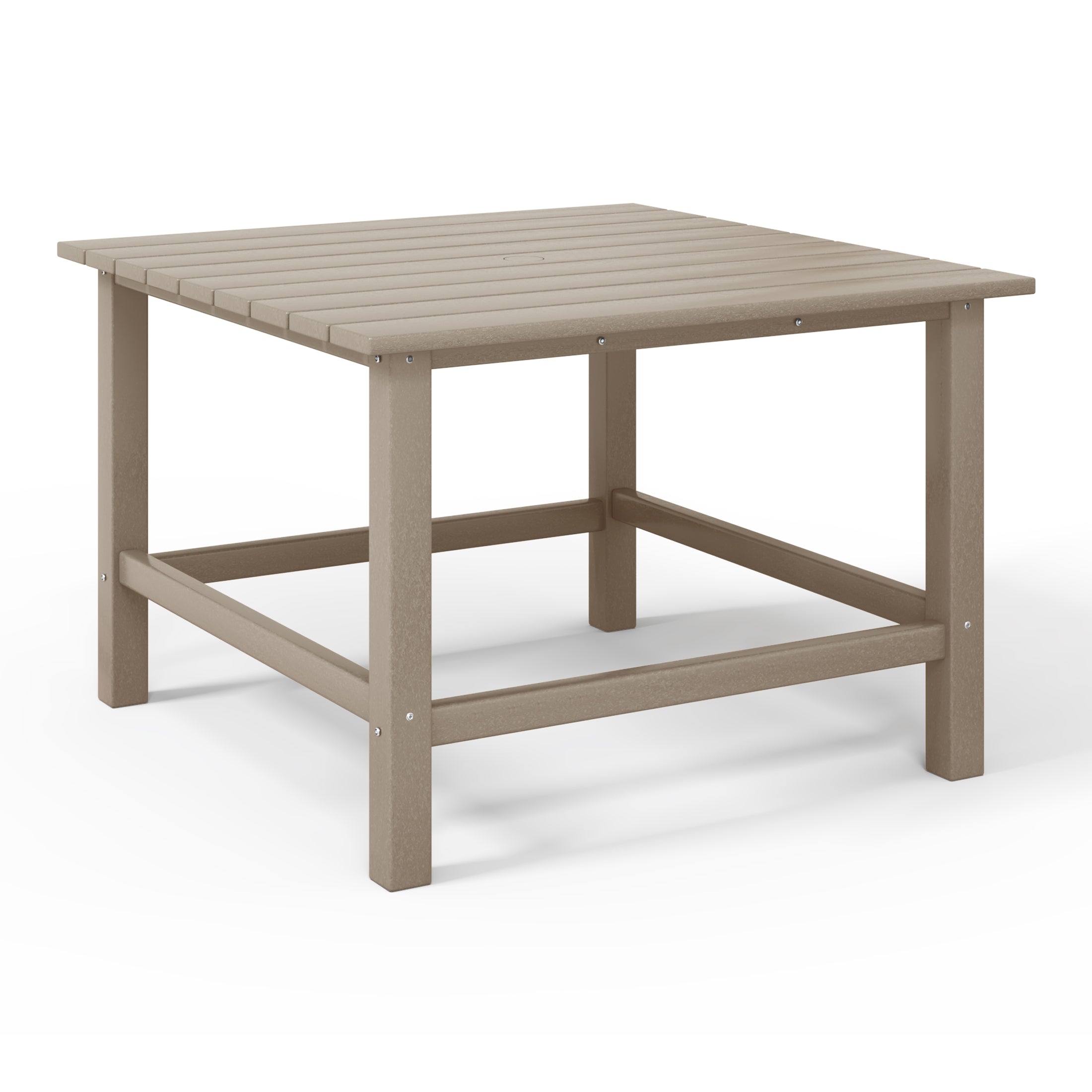 Malibu Kids Outdoor Patio Furniture HDPE 30" Wide Square Dining Table