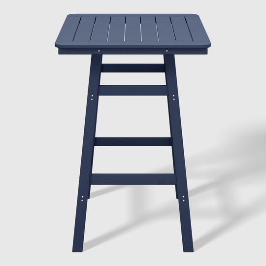 Malibu 30" Square Outdoor Patio Bistro Bar Table With Umbrella Hole