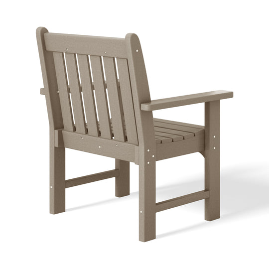 Malibu 5-Piece HDPE Outdoor Patio Chair and Square Table Dining Set