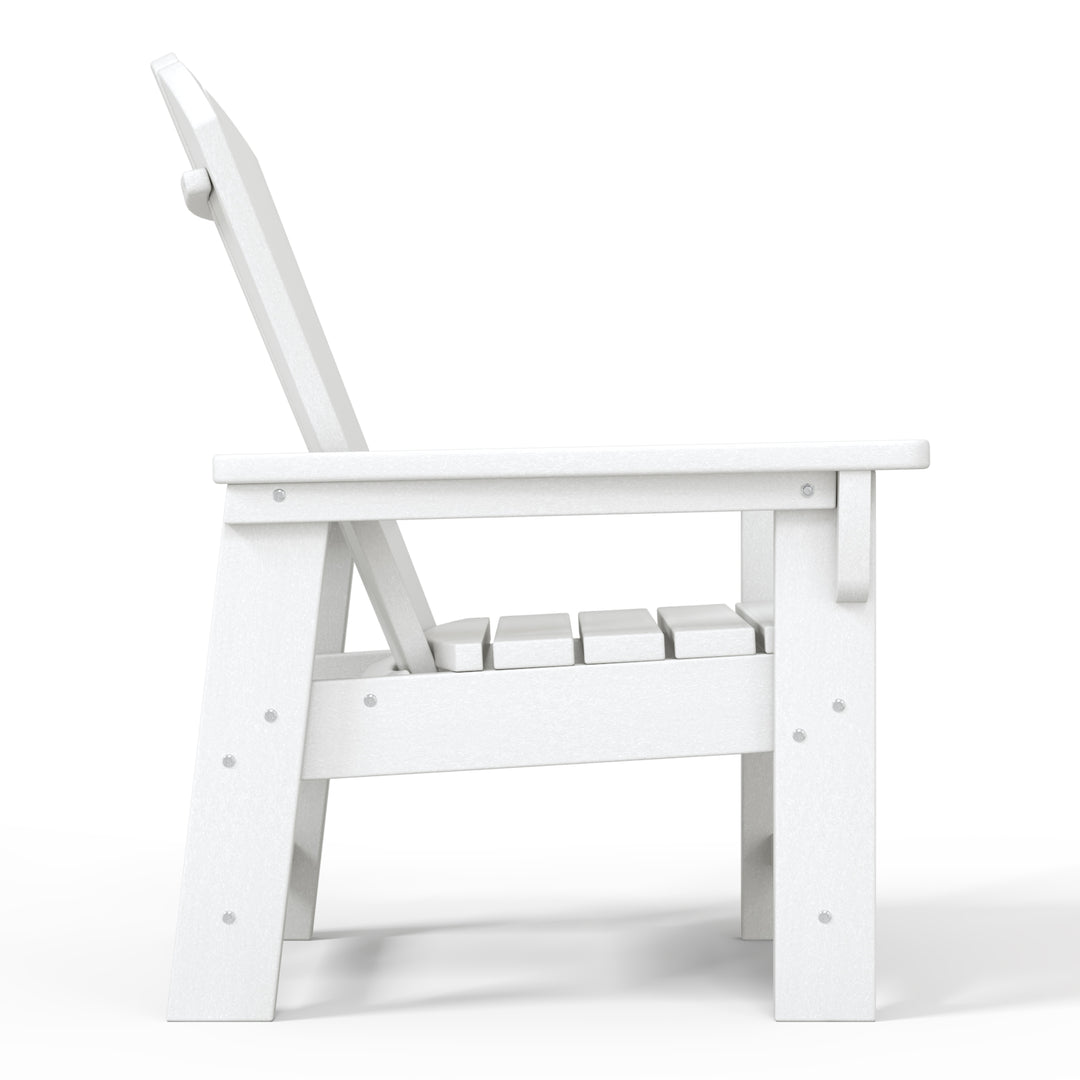 Malibu Kids Outdoor HDPE Adirondack Plastic Patio Chair
