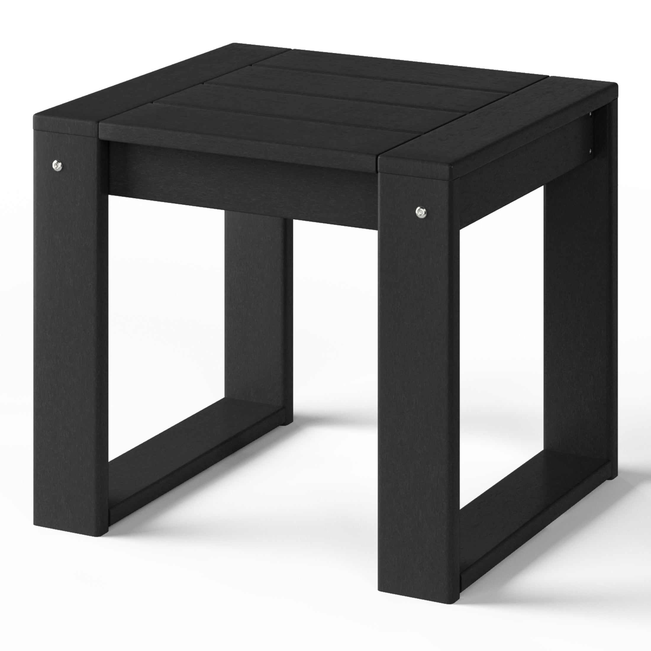Montara Modern Outdoor HDPE Rectangle Patio Side Table