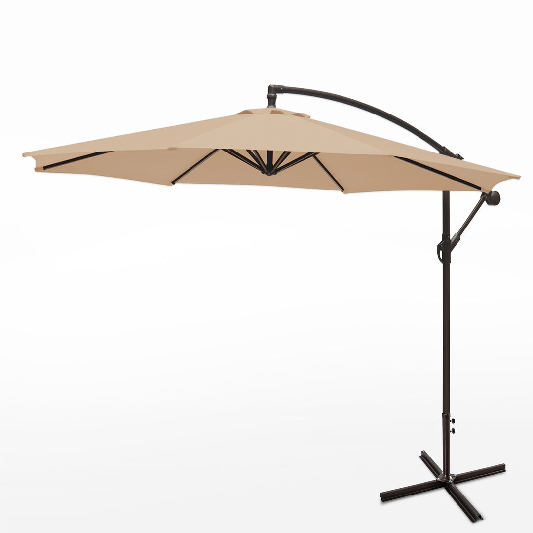 Julia Westintrends 10 ft. Outdoor / Patio Cantilever Hanging Umbrella