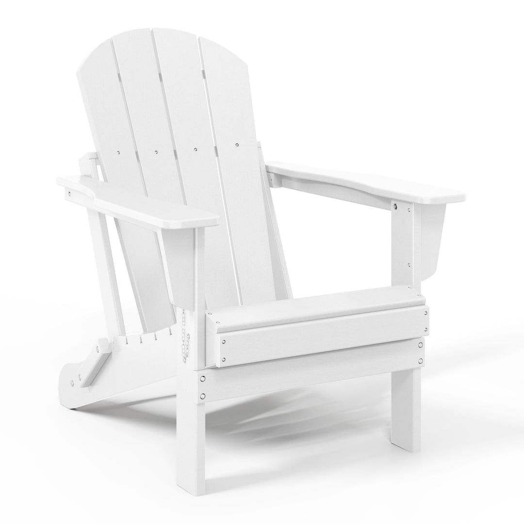 Malibu Outdoor Folding Poly Adirondack Chair (Set of 8)