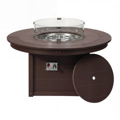 Helios 47" Modern Outdoor 55,000 BTU Patio Propane Round Fire Pit Table