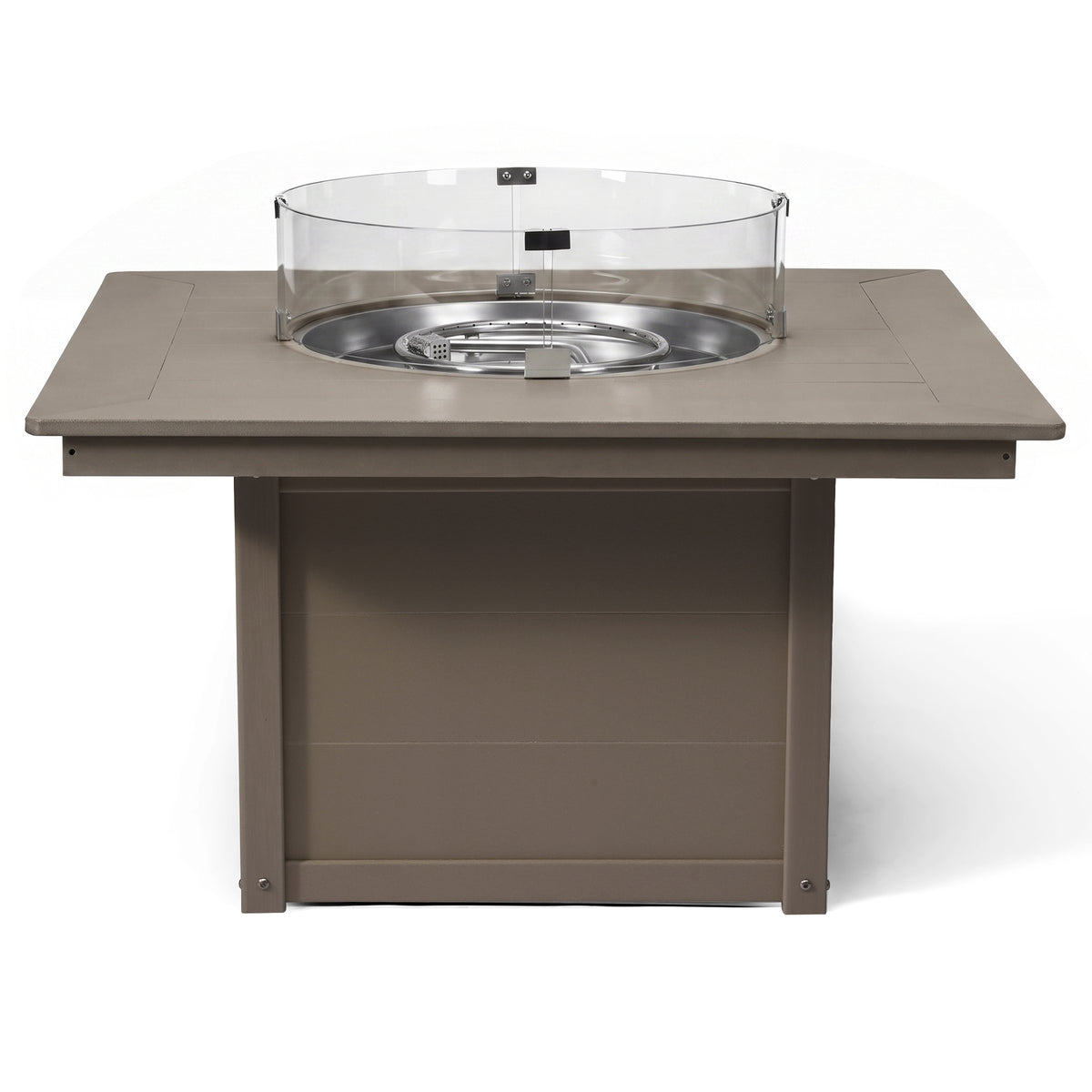 Helios 42" Modern Outdoor Patio Propane Square Fire Pit Table