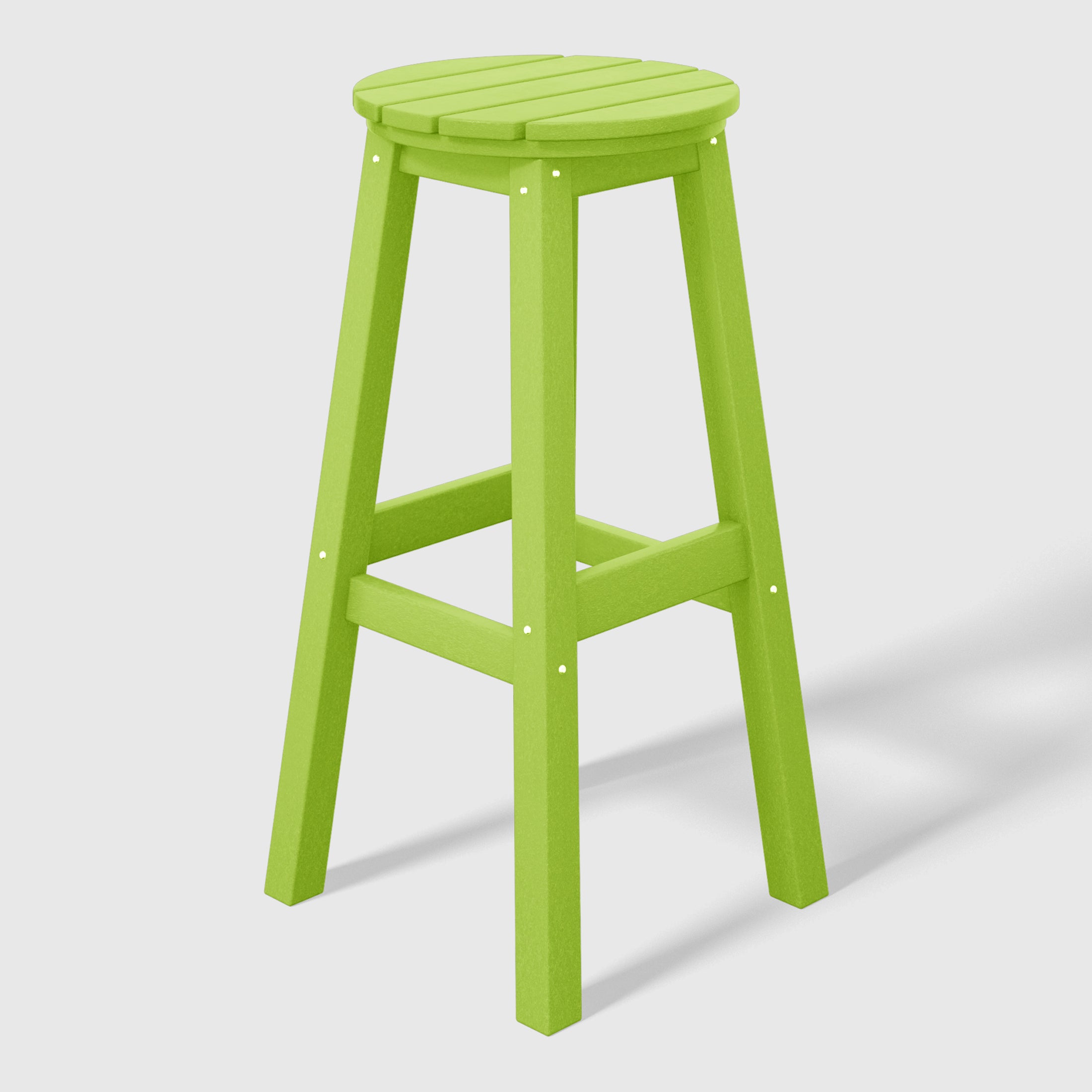 Malibu 29" HDPE Outdoor Patio Round Bar Stool
