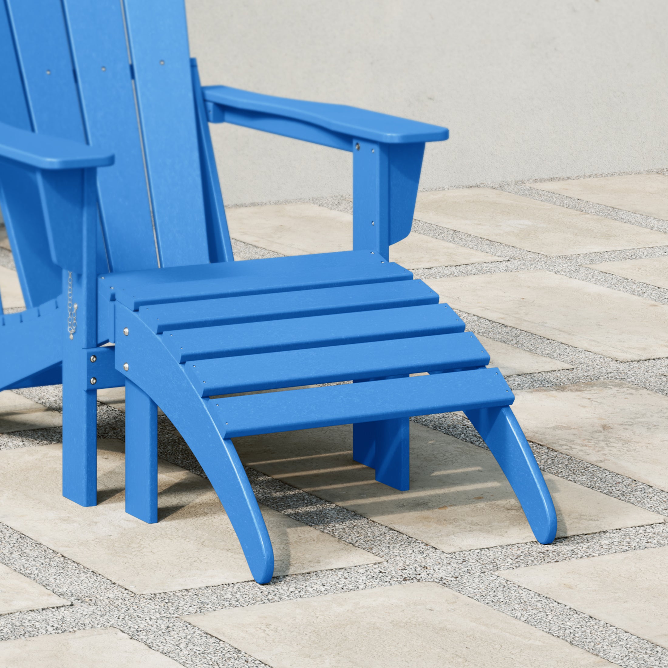 Malibu Outdoor folding ottoman for Adirondack chair