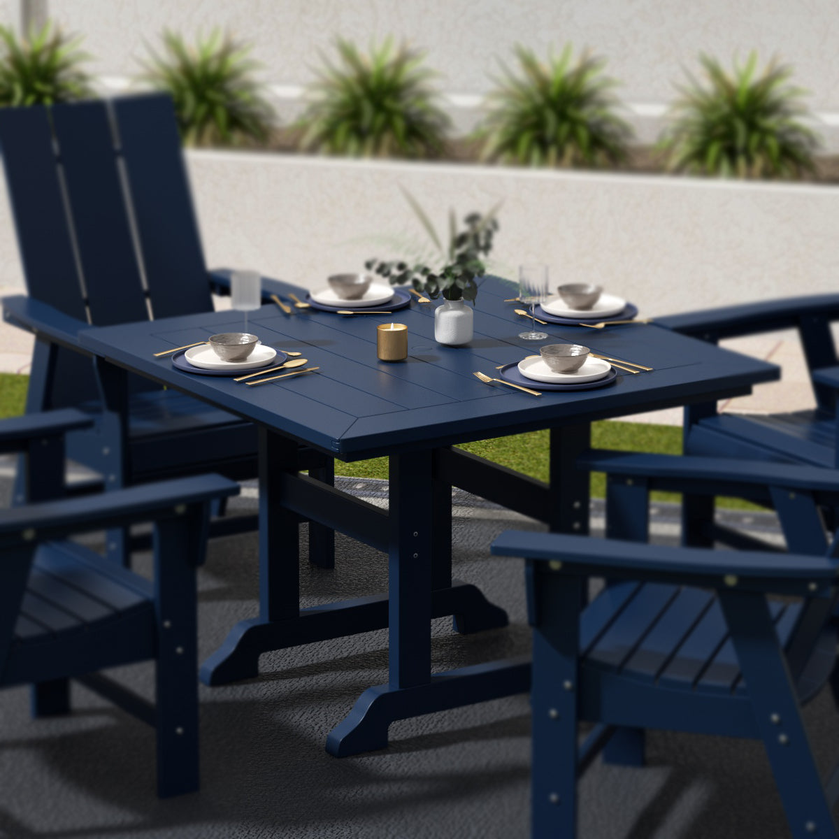 Malibu 43" Outdoor Patio Square Dining Table