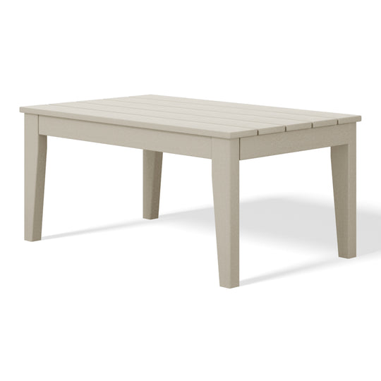 Malibu Low Outdoor HDPE Patio Rectangle Coffee Table