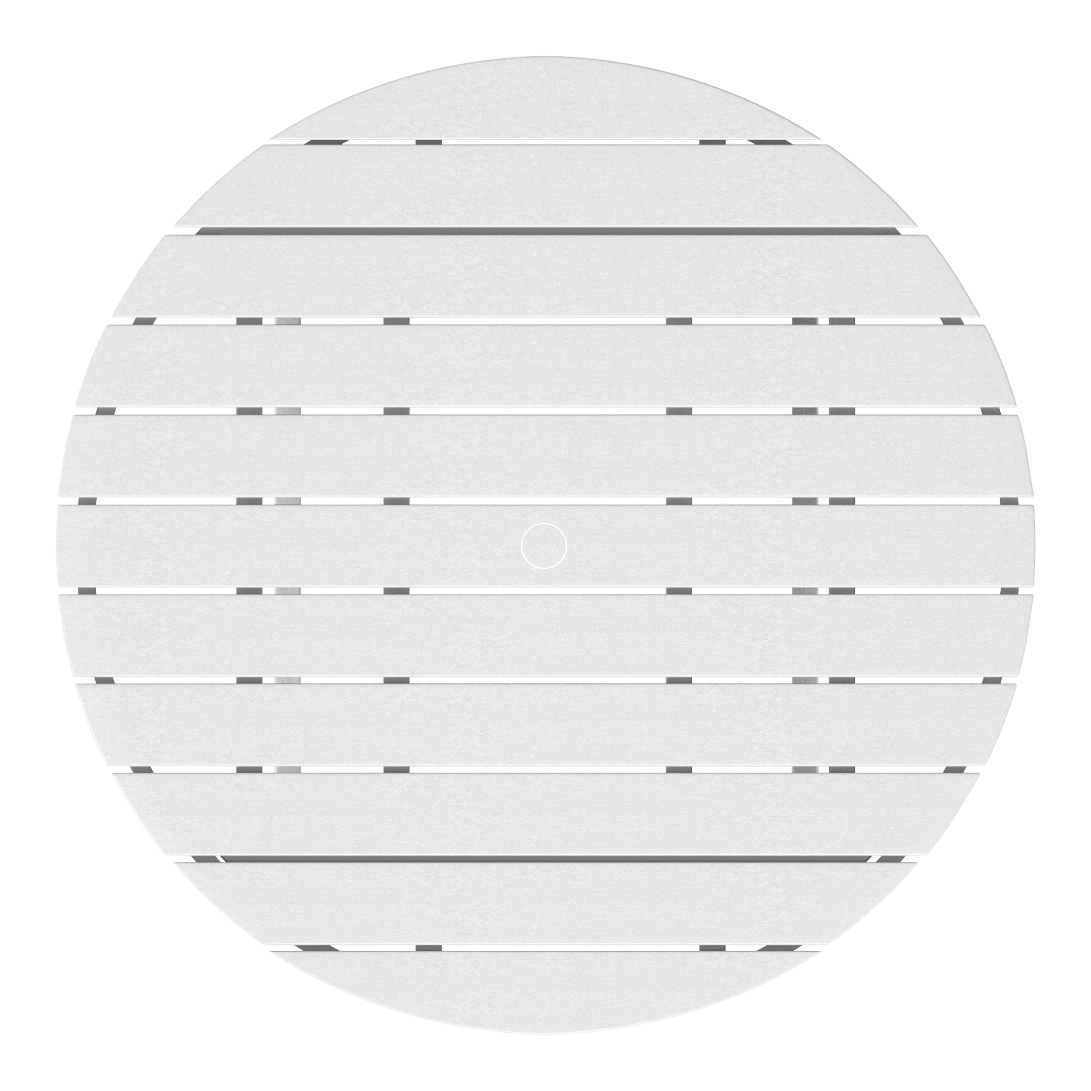 Malibu Low Outdoor HDPE Round Patio Coffee Table