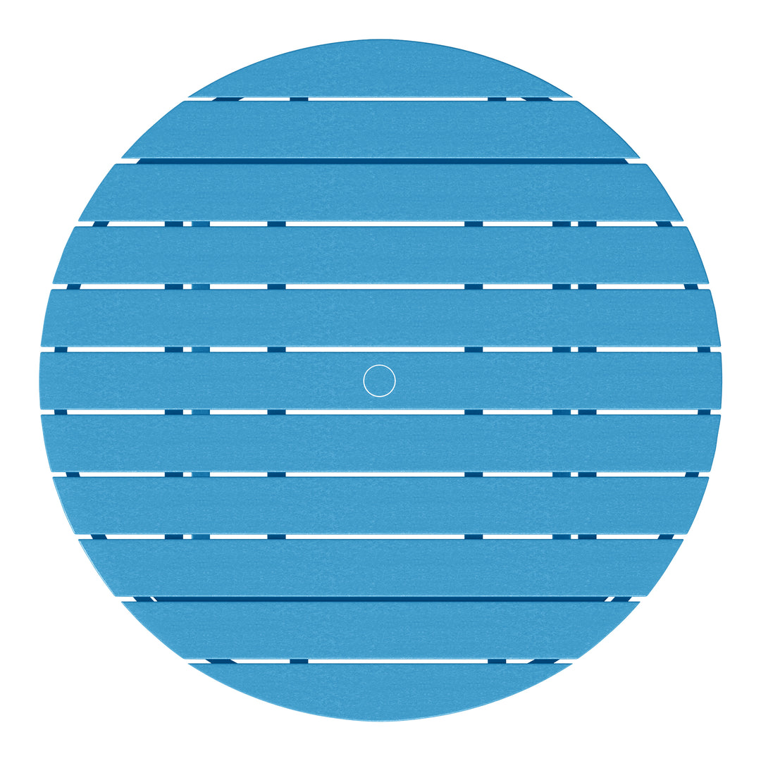 Malibu Low Outdoor HDPE Round Patio Coffee Table