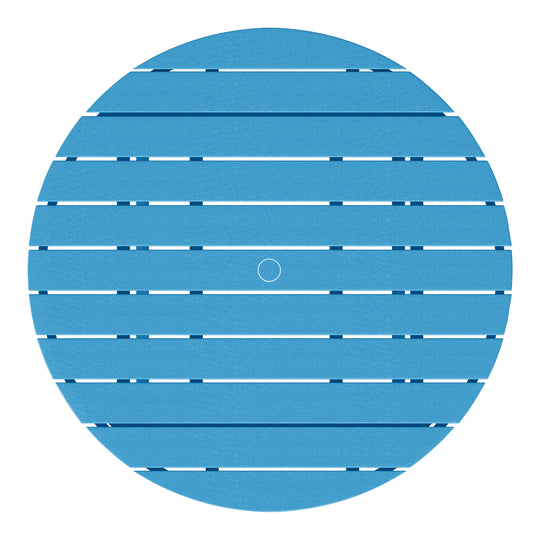 Malibu Low Outdoor HDPE Round Patio Coffee Table