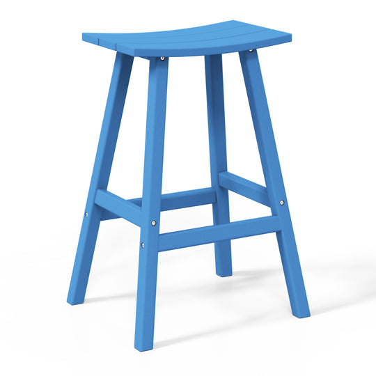Malibu 2 piece set of 29" height Outdoor / Patio Saddle bar stools