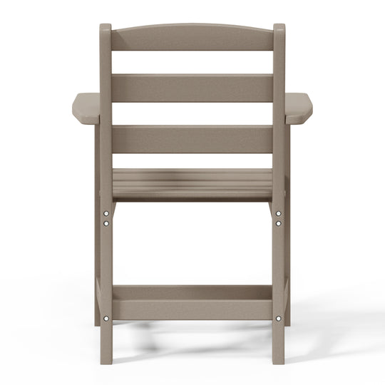 Ashore Outdoor HDPE Patio Classic Dining Arm Chair