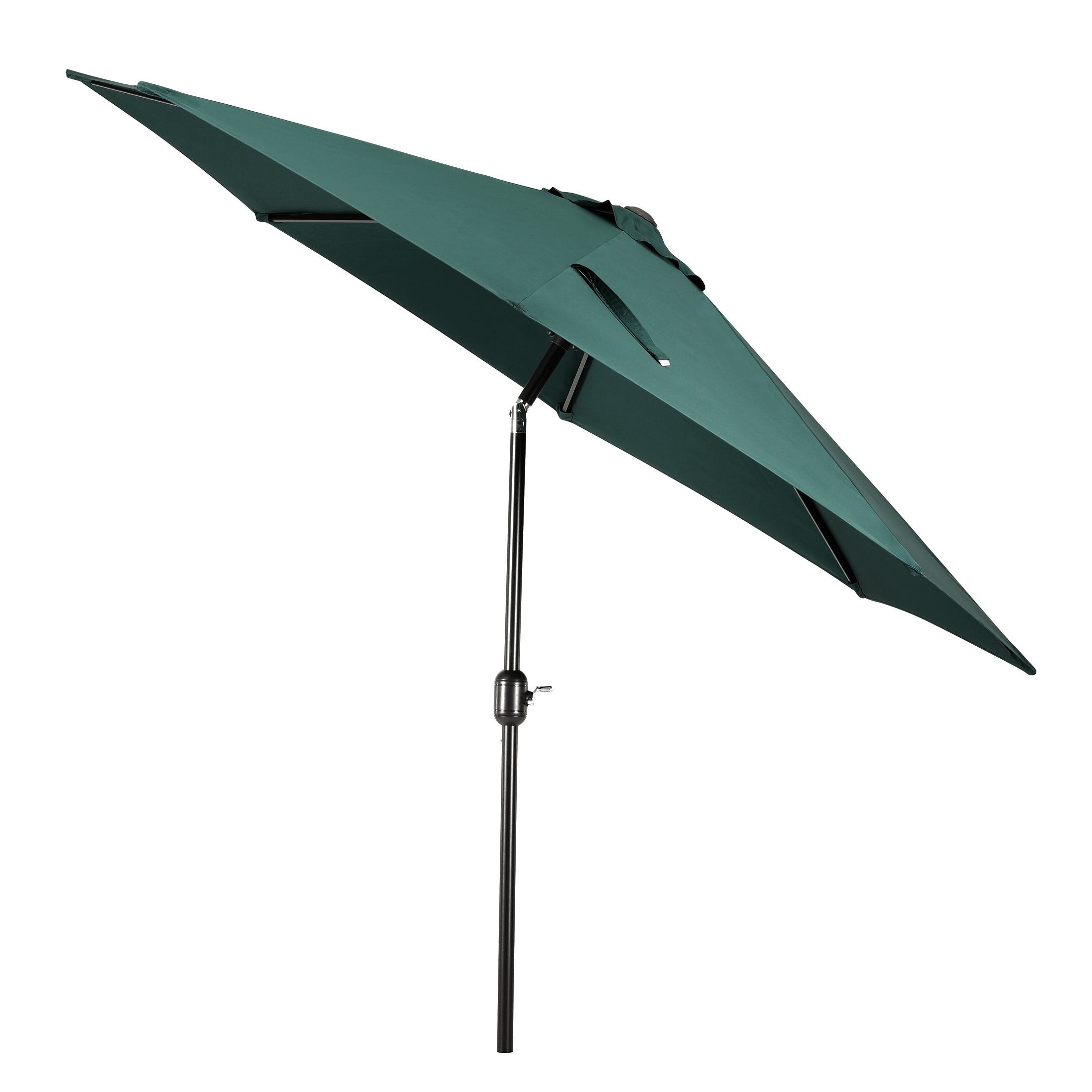 Paolo 9 ft. Patio Table Umbrella with Bronze color round free standing weight base kit