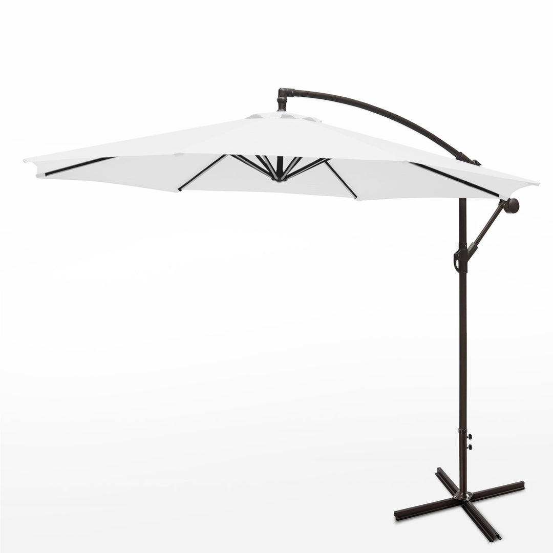 Julia Westintrends 10 ft. Outdoor / Patio Cantilever Hanging Umbrella