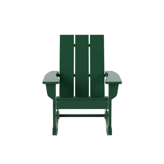 Ashore Outdoor Patio Modern Adirondack Rocking Chair