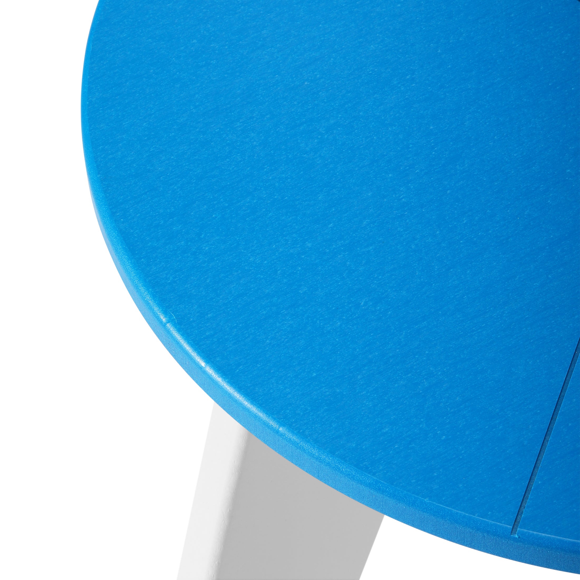 Pacifica HDPE Plastic Outdoor Round Adirondack Patio Side Table