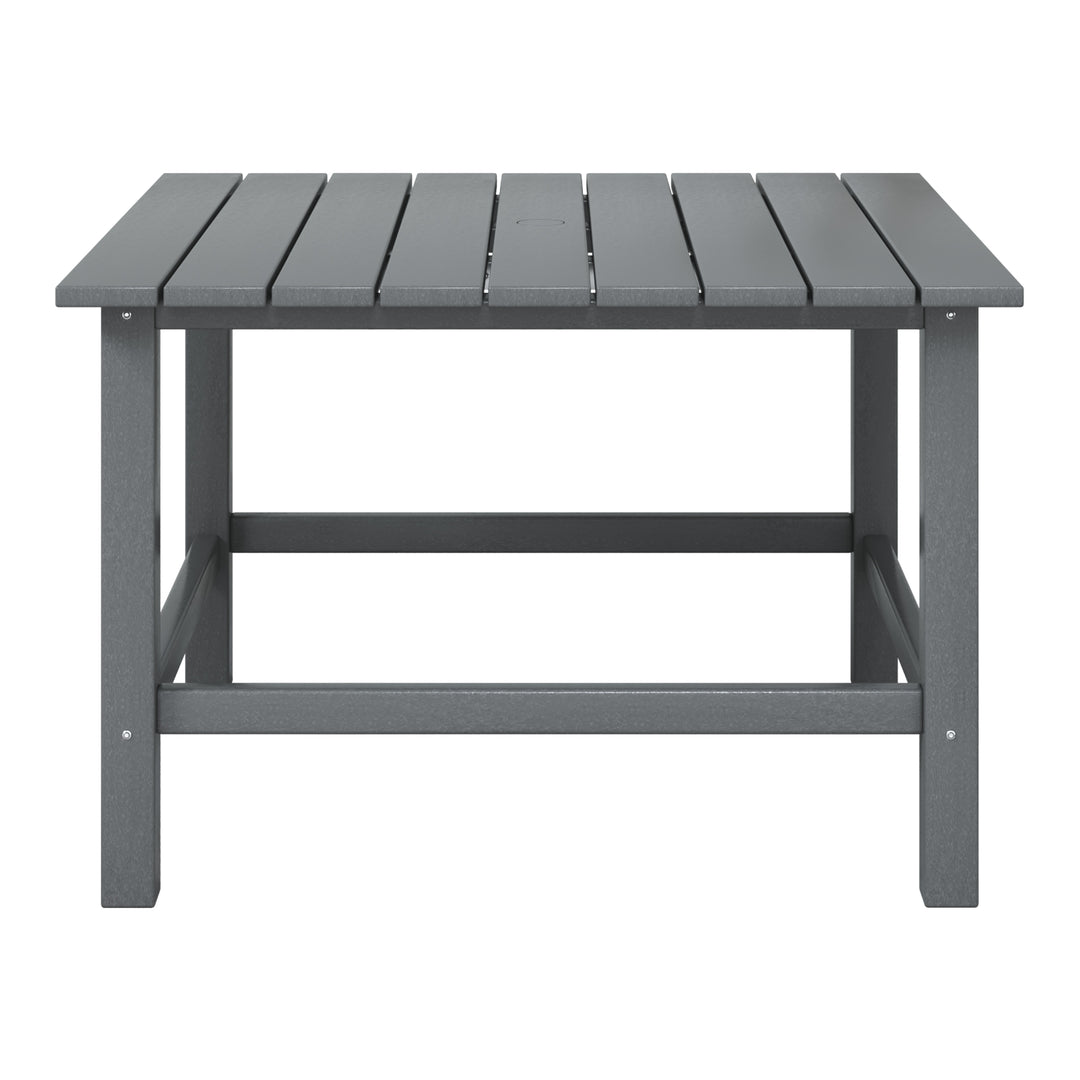 Malibu Kids Outdoor Patio Furniture HDPE Square Dining Table