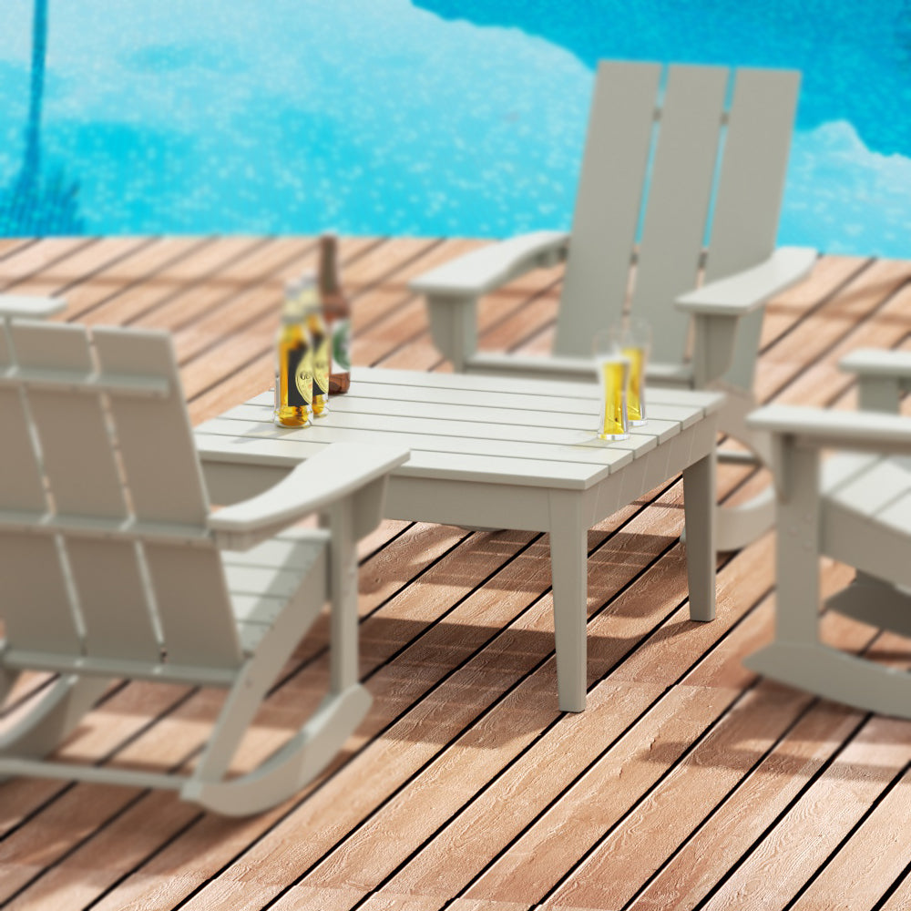 Ashore Outdoor Patio Modern Adirondack Conversation Table