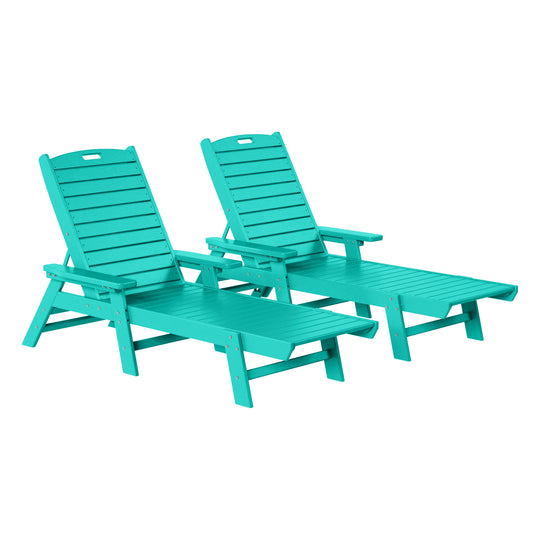 Malibu Poly Reclining Chaise Lounge (Set Of 2)